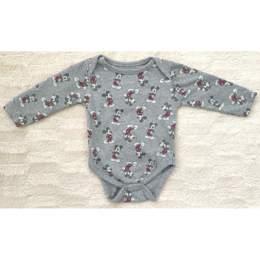 Disney baby Classic Mickey Mouse Long Sleeved Bodysuit